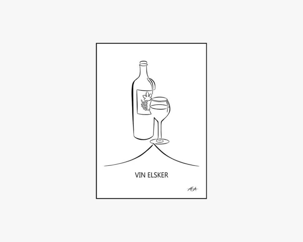 A5 Kort Vin Elsker