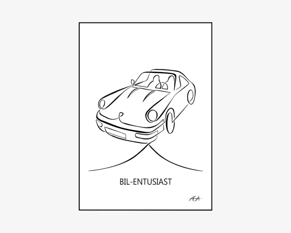 A3 Plakat Bil-Entusiast