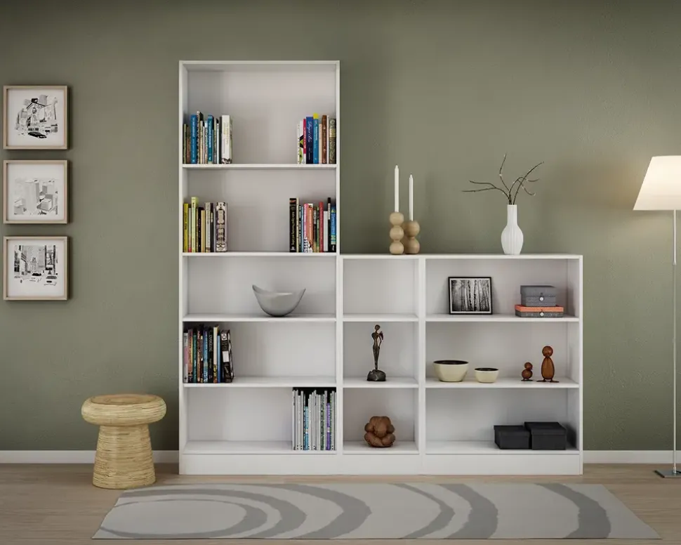 Bogreol Basic Hvid