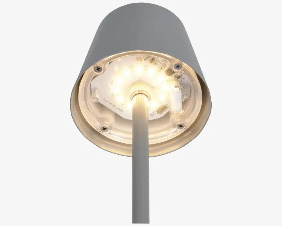 Bordlampe Diaz grå H.21 cm