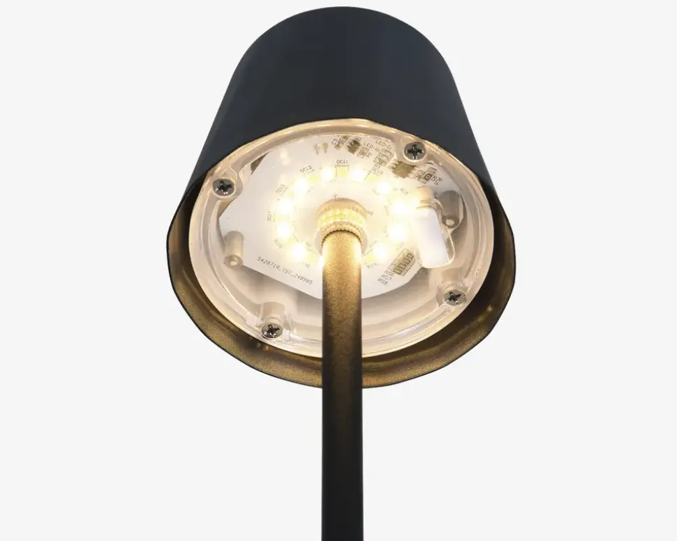 Bordlampe Diaz mat sort H.21 cm