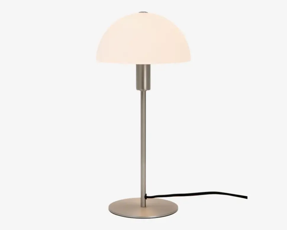 Bordlampe Ellen Opal/stål H.41,5 cm