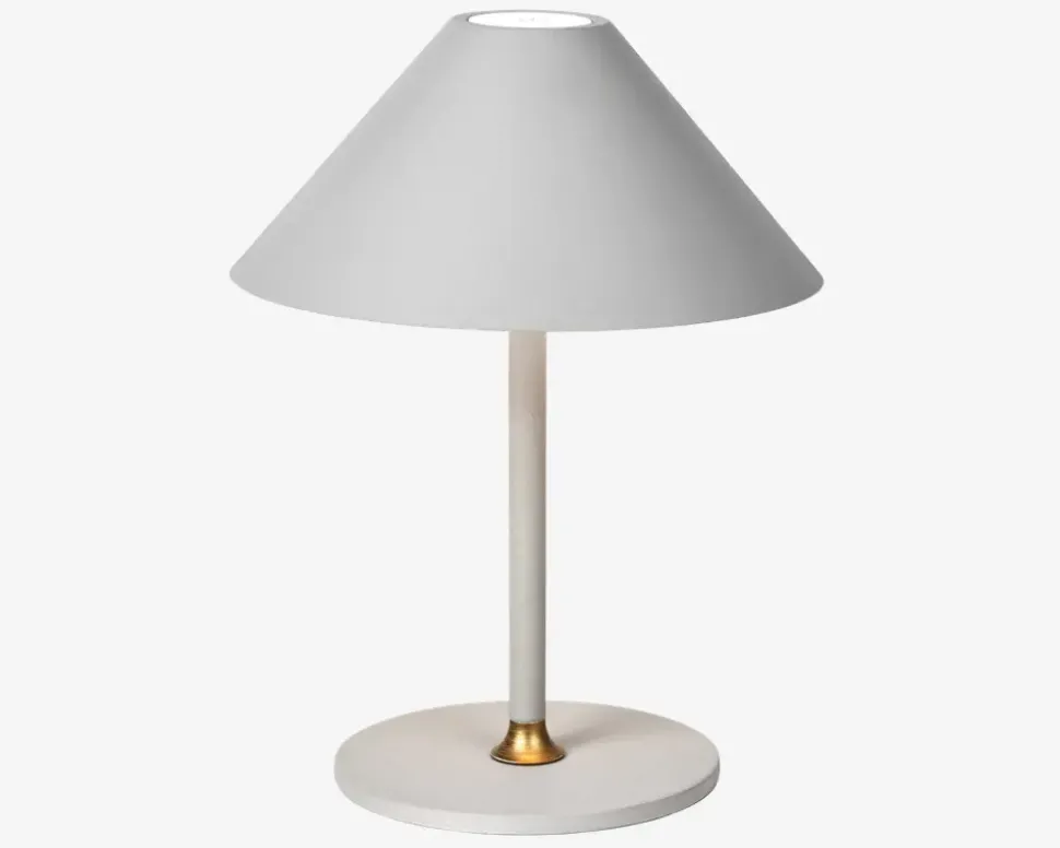 Bordlampe Hygge grå H. 25 cm