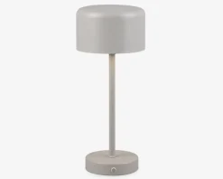 Bordlampe Jeff grå H.30 cm