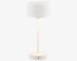 Bordlampe Jeff mat hvid H.30 cm