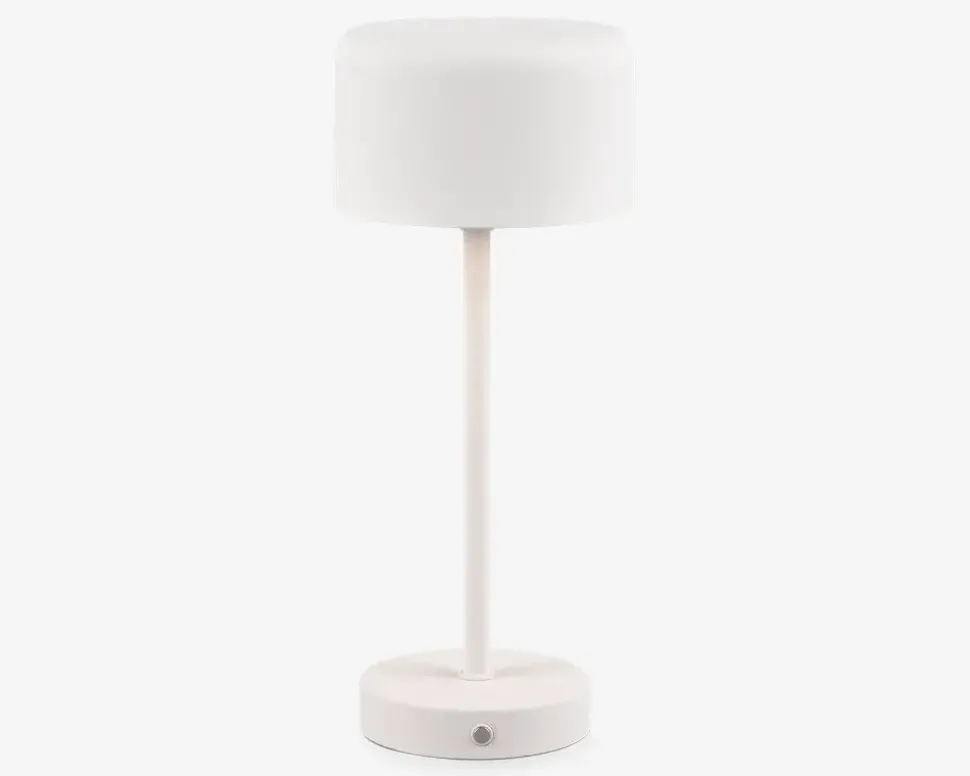 Bordlampe Jeff mat hvid H.30 cm