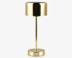 Bordlampe Jeff poleret messing H.30 cm