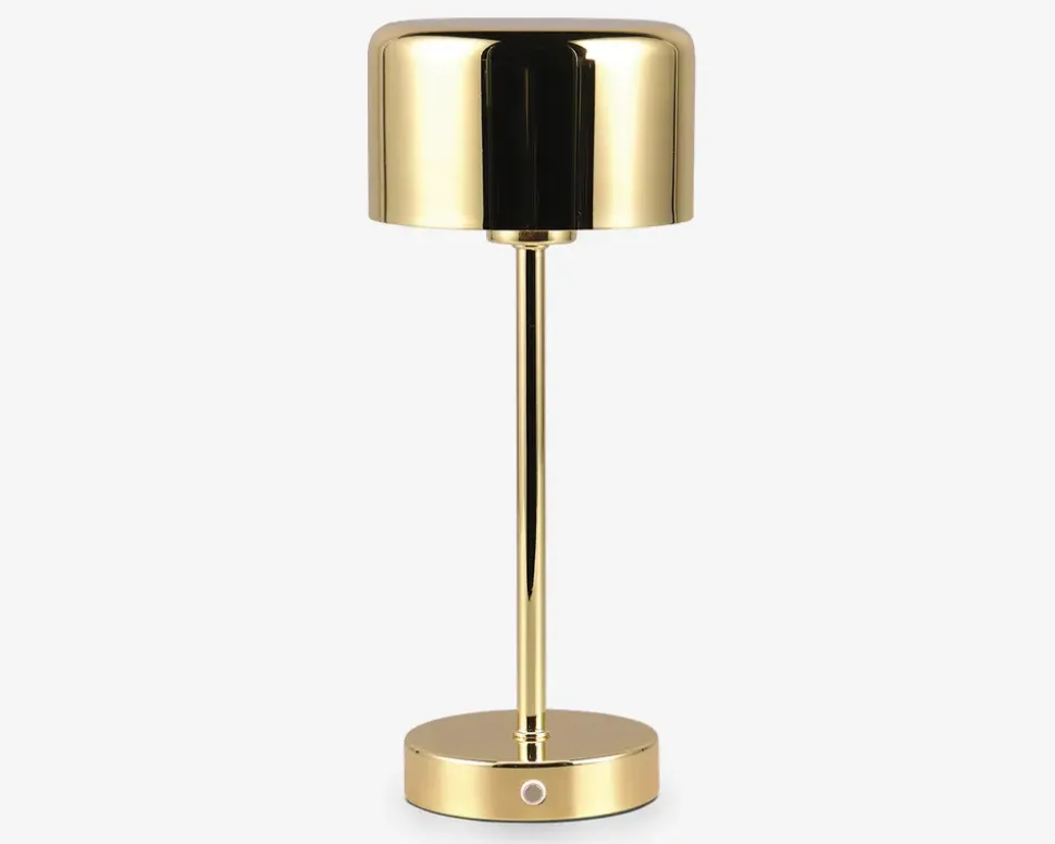 Bordlampe Jeff poleret messing H.30 cm