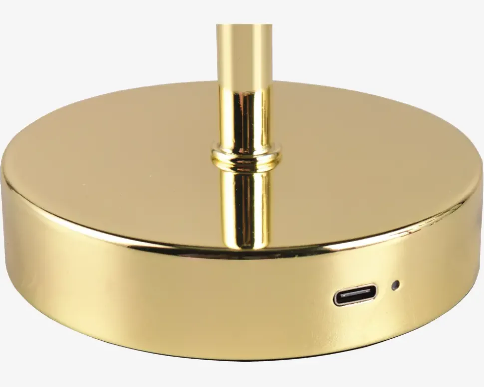 Bordlampe Jeff poleret messing H.30 cm