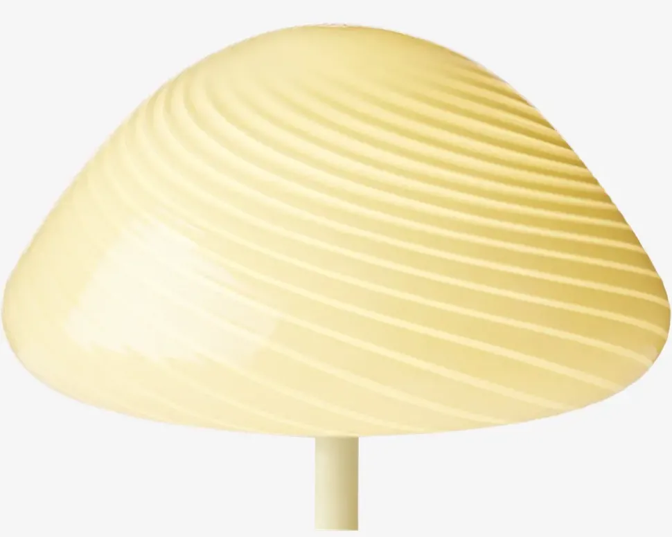 Bordlampe Mini Mus creme H.17 cm
