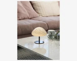 Bordlampe Mini Mus grå H.17 cm