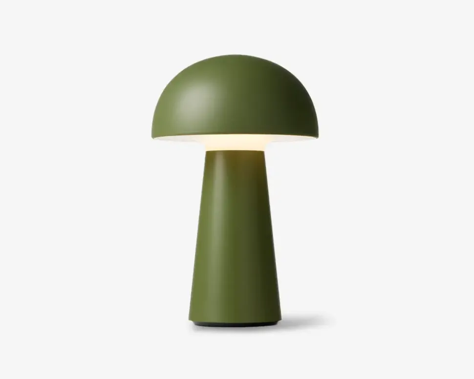 Bordlampe Move Me olivengrøn LED H.21,5 cm