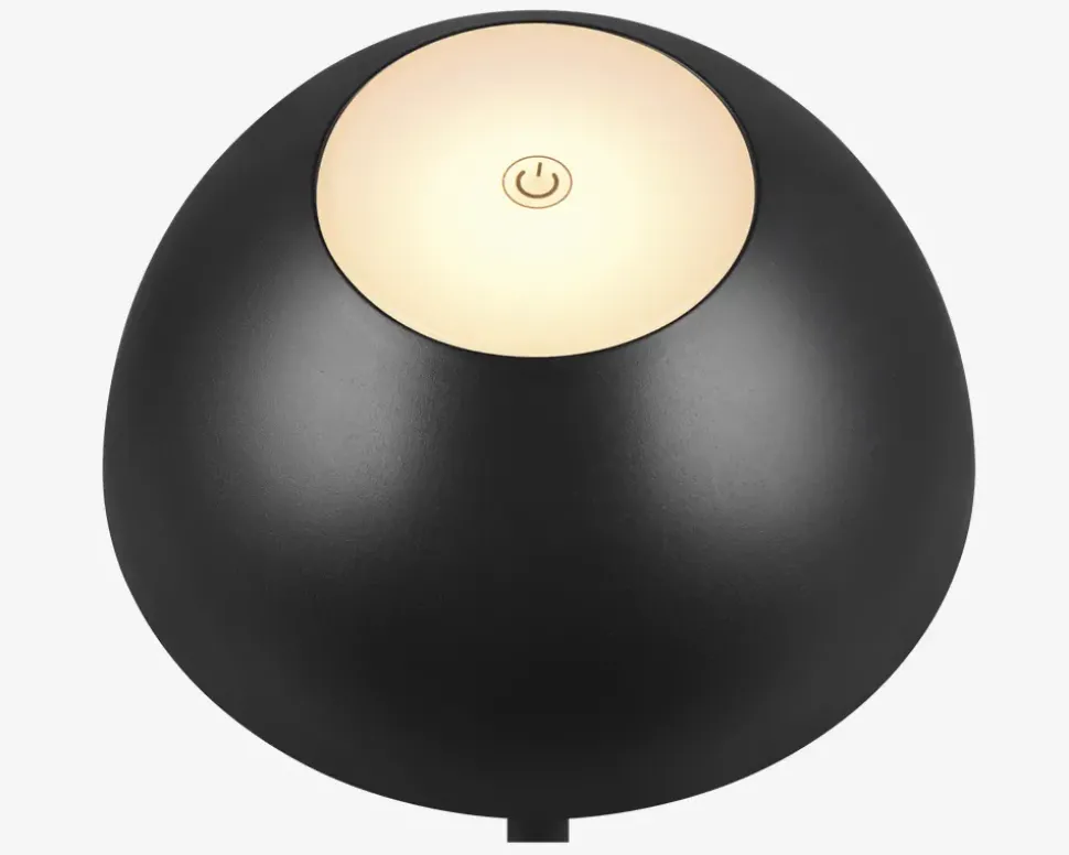 Bordlampe Ricardo mat sort H.30 cm