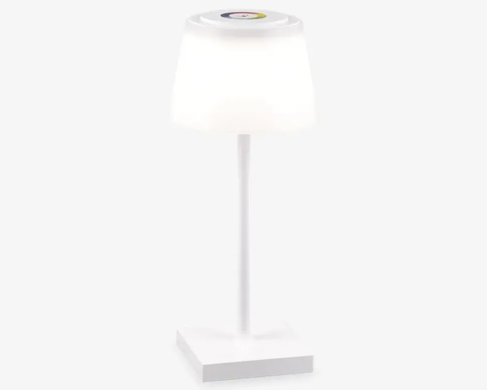 Bordlampe Sanchez mat hvid H.30 cm