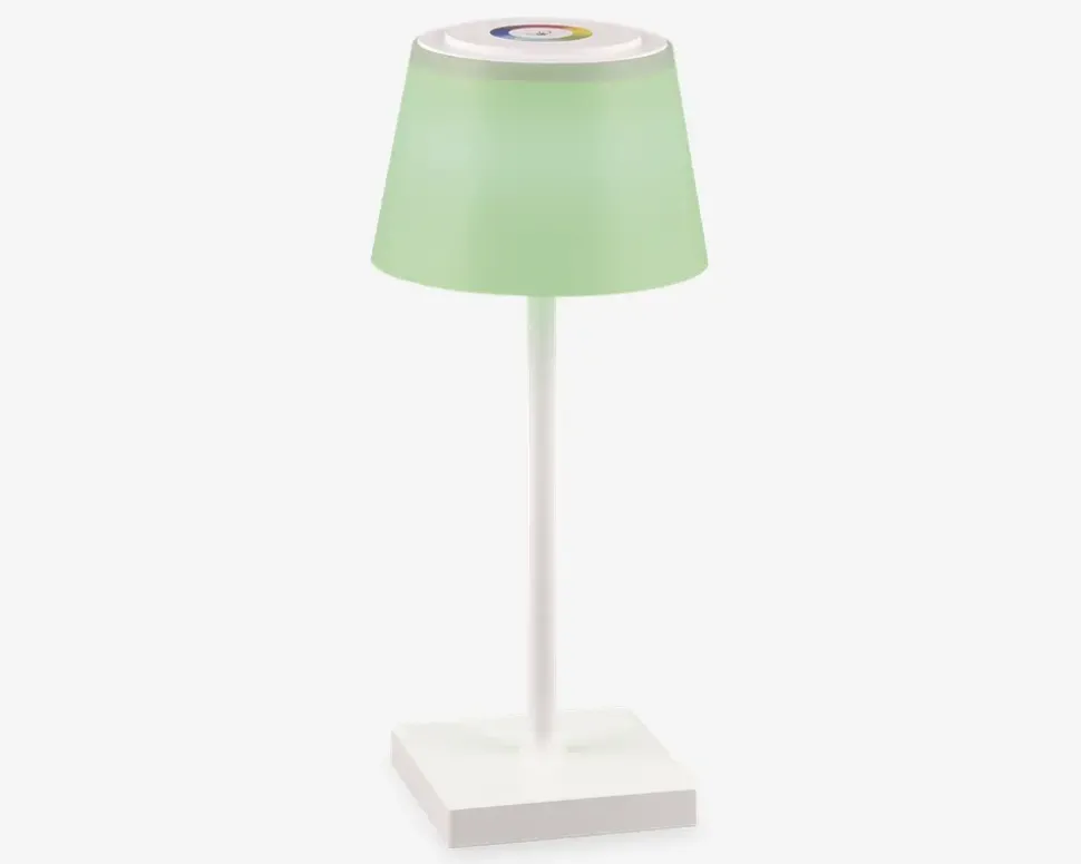 Bordlampe Sanchez mat hvid H.30 cm
