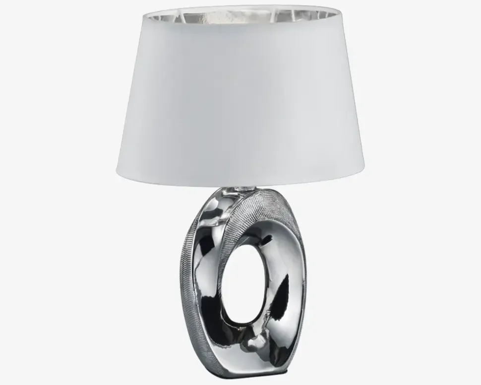 Bordlampe Taba Sølv H.33 cm