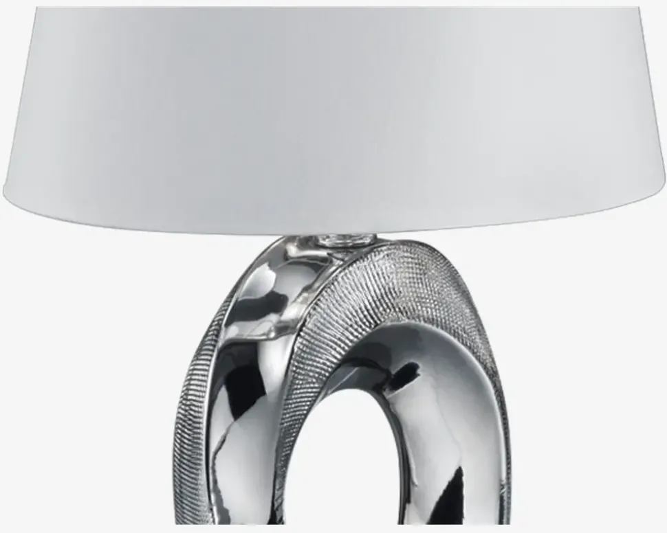 Bordlampe Taba Sølv H.33 cm