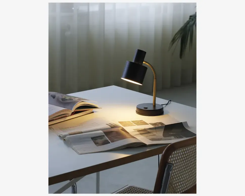 Bordlampe Vogue sort H.31 cm