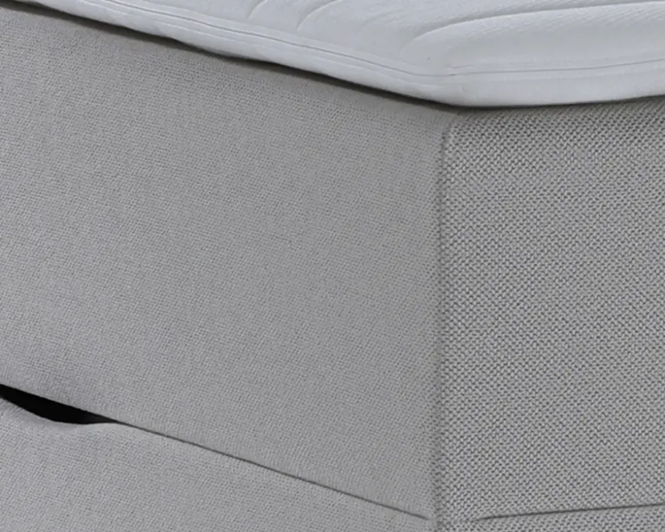 Boxmadras med magasin 180 x 200 cm beige