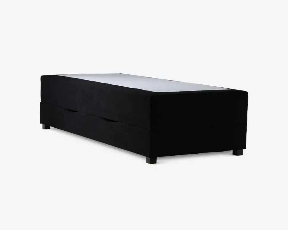 Boxmadras med magasin 90 x 200 cm sort