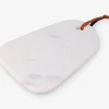 Bræt marmor hvid m. rem 30 cm