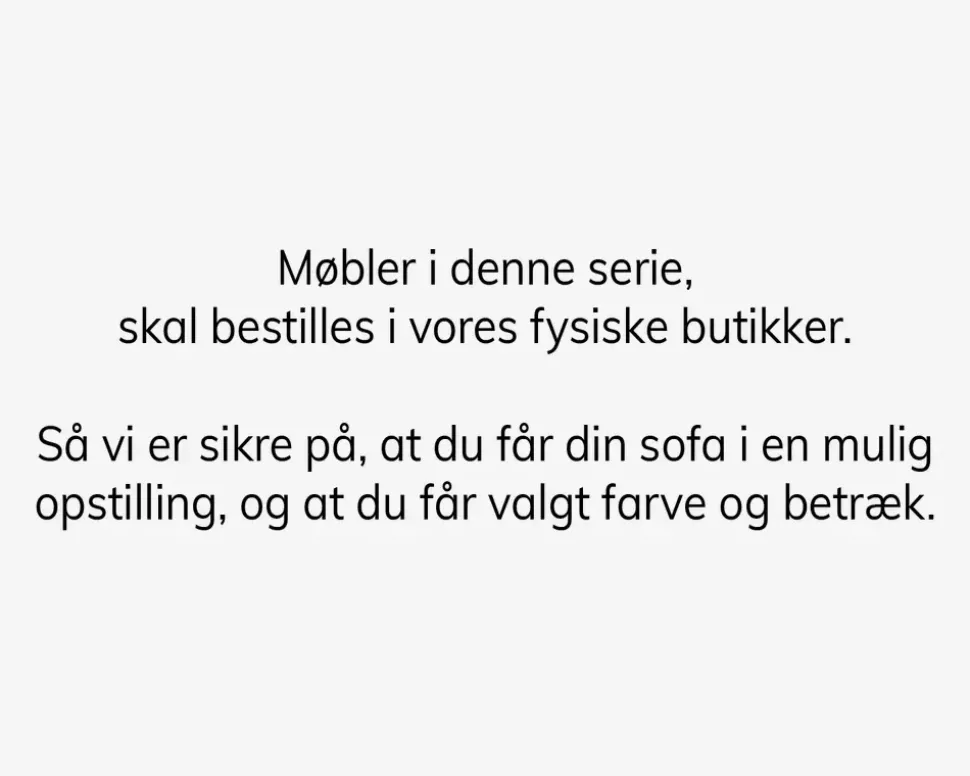 Choise Living 3 Pers. Modul m/3 Puder Stof gr. 1
