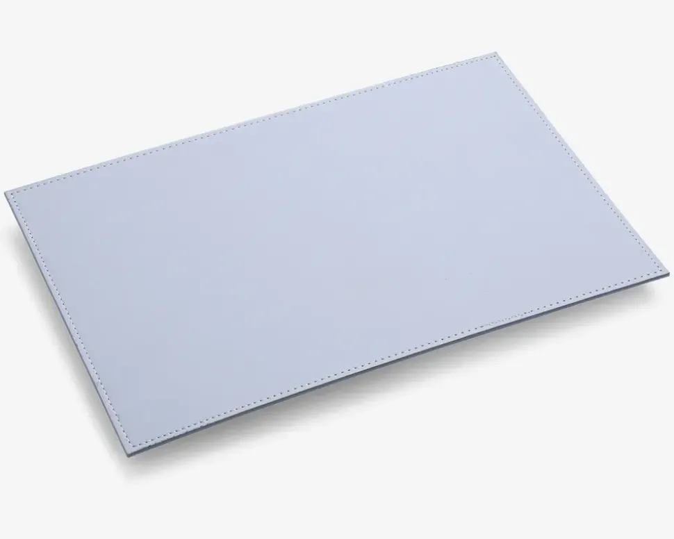 Dækkeserviet lys blå pu 45x30 cm