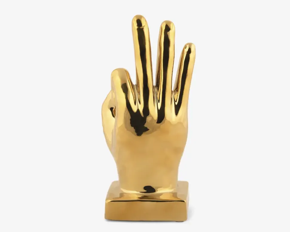 Figur perfekt guldfarvet H.21 cm