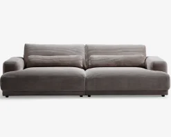 Flyder sofa med bredriflet fløjl