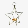 Fyrfadsstage Stjerne H.19cm