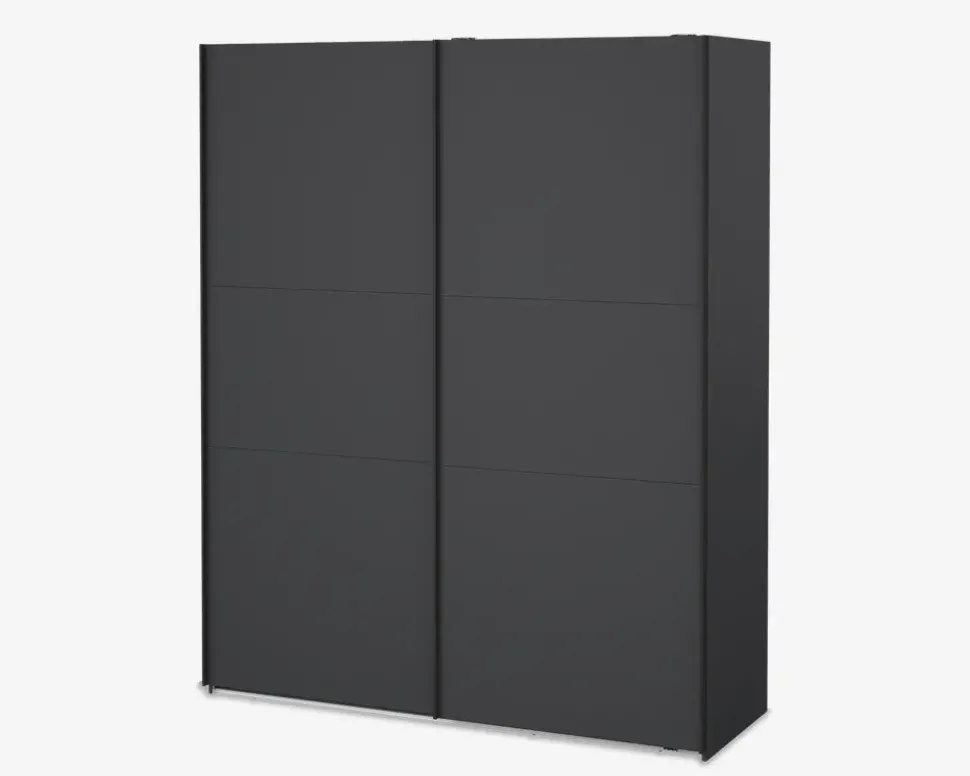 Garderobeskab Case grå B. 179 x H. 221 cm