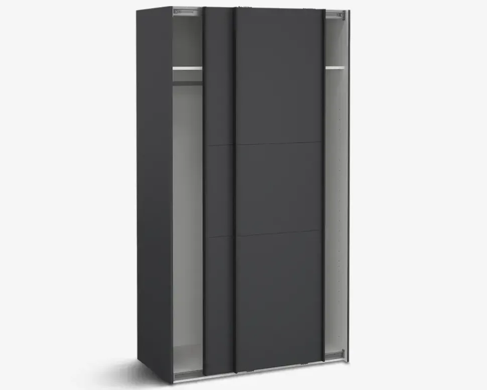 Garderobeskab Case grå B. 119 x H. 221 cm