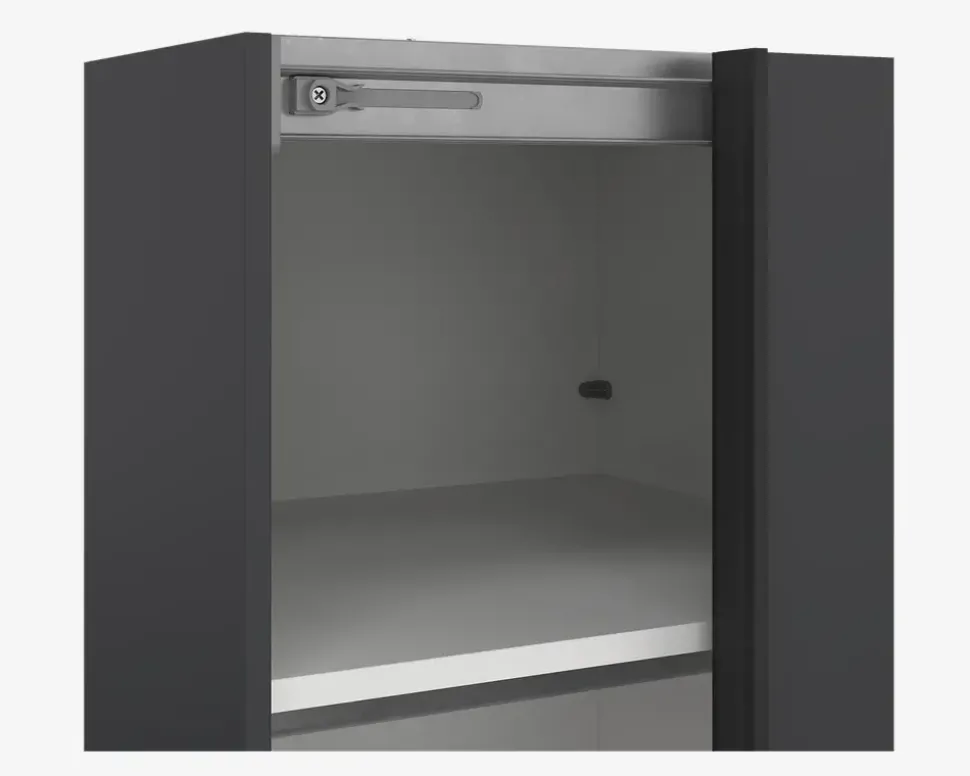 Garderobeskab Case grå B. 119 x H. 221 cm