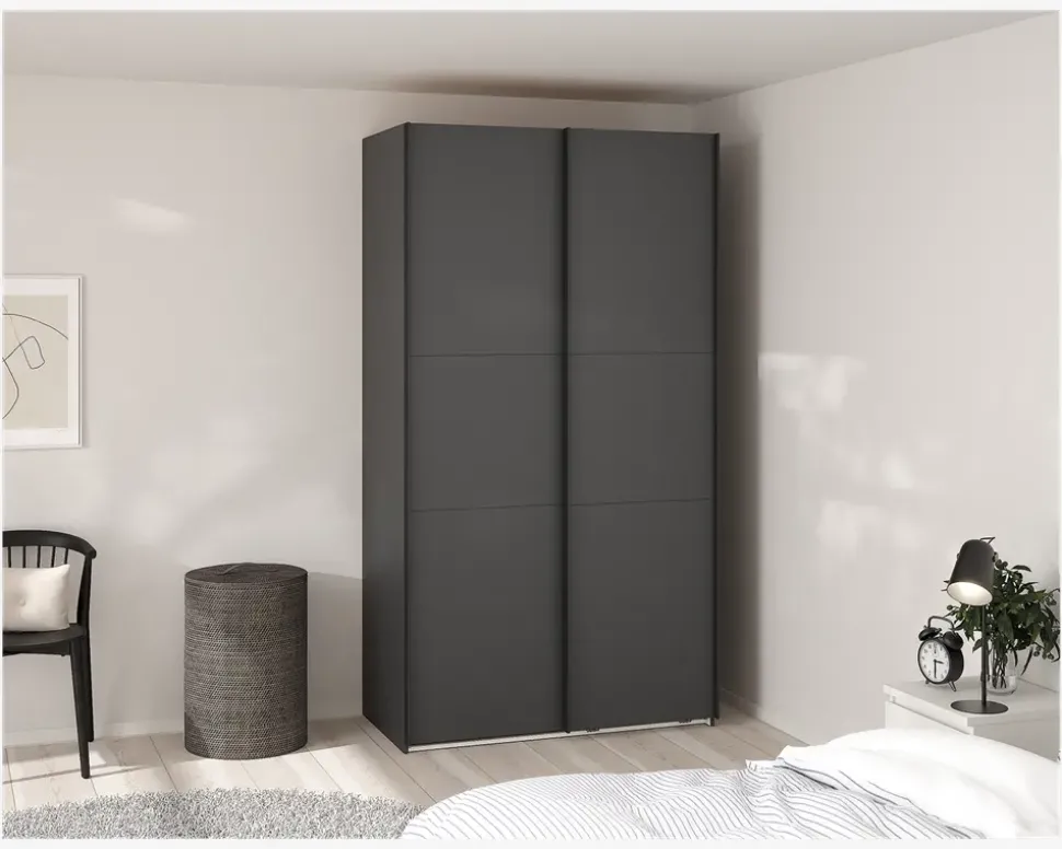 Garderobeskab Case grå B. 119 x H. 221 cm