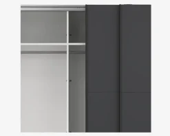 Garderobeskab Case grå B. 244 x H. 221 cm
