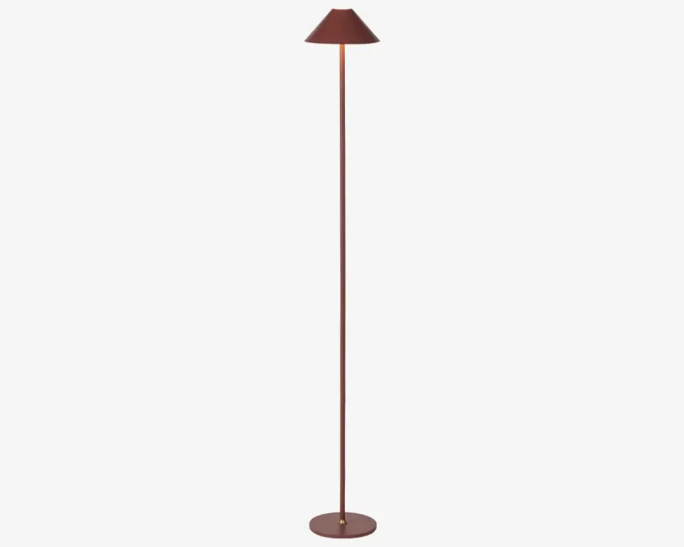 Gulvlampe Hygge rødbrun H. 134 cm