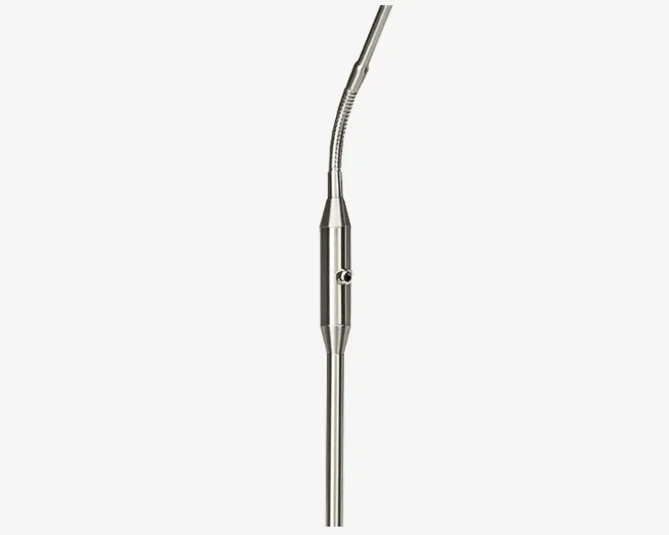 Gulvlampe Philo børstet krom H.140 cm