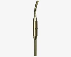 Gulvlampe Philo børstet messing H.140 cm