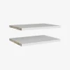 Hylder 2 stk. Basic Hvid
