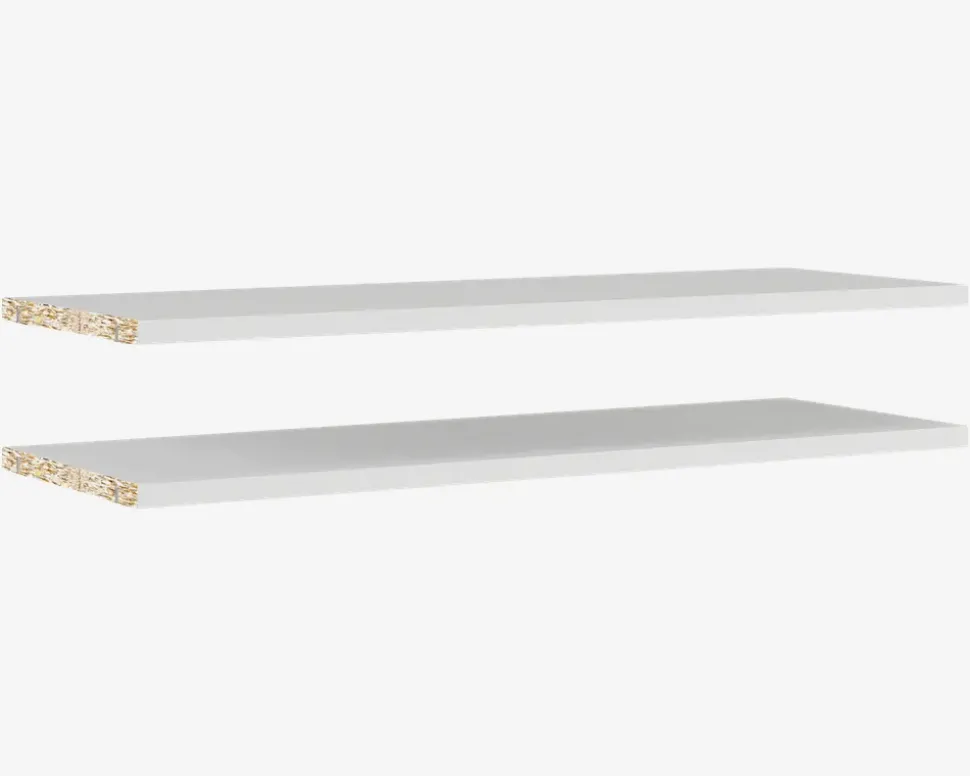 Hylder 2 stk. Basic Hvid