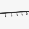 Knagerække m/7 metal L.60 cm