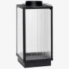 Lanterne Metal/Glas Sort H.35cm