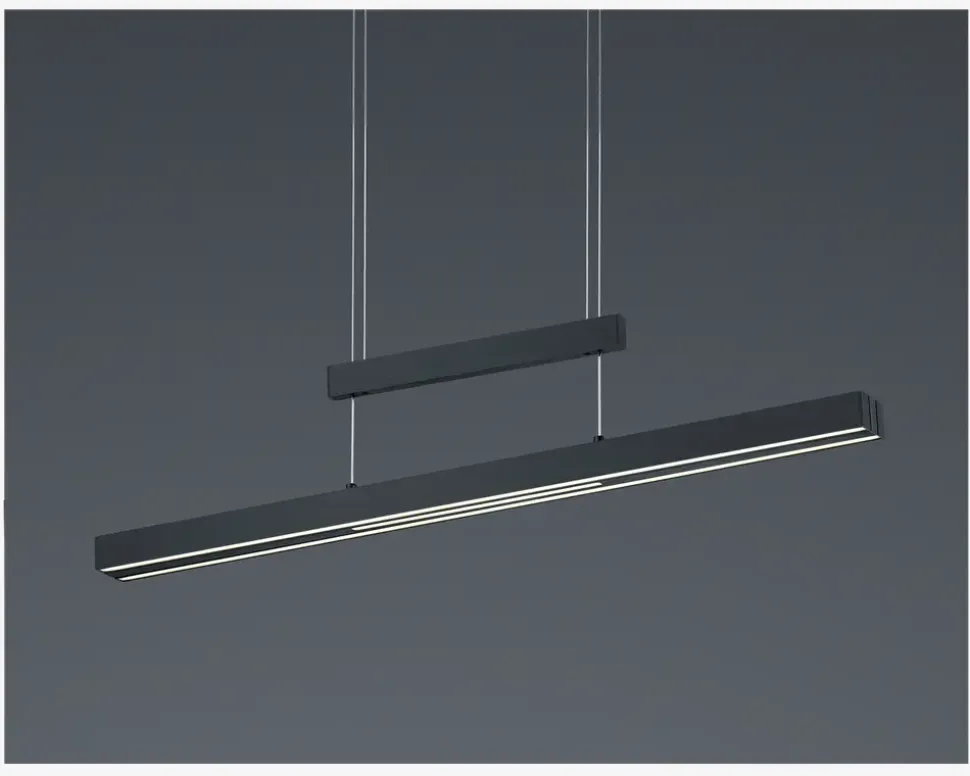 Loftlampe Trajan Sort L.150 cm