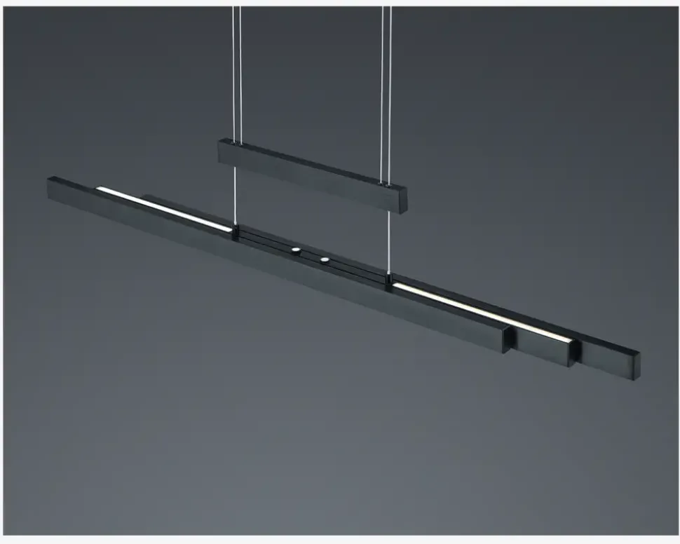 Loftlampe Trajan Sort L.150 cm