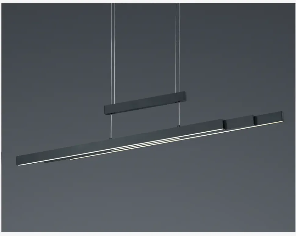 Loftlampe Trajan Sort L.150 cm
