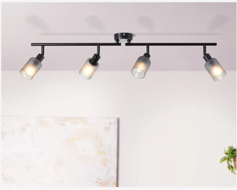Loftspot Loralie Sort/Røgfarvet L.86 cm