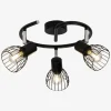Loftspot Spiral Blacky Sort Ø.39cm