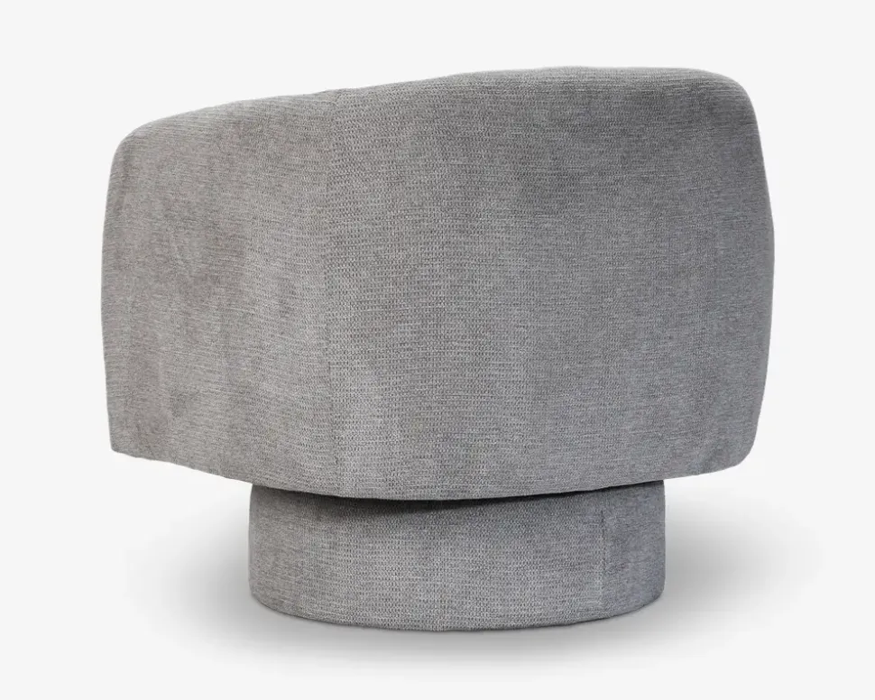 Loungestol m/drejefunktion grå/beige
