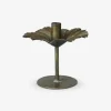 Lysestage Blad Guld H.15xØ.16 cm