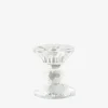 Lysestage Klar Glas H.7 cm